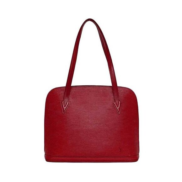 Pre Loved Louis Vuitton Epi Leather Dome Bag Red Unisex Tote Bags - Picture 2 of 8
